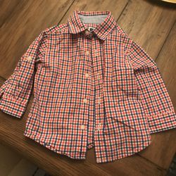 Janie and Jack Button-Up Shirt Size 6-12 Months