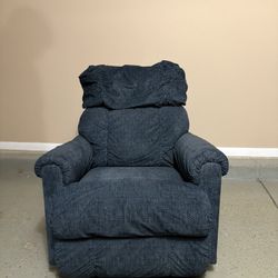 Blue Laz Boy Couch Recliner 