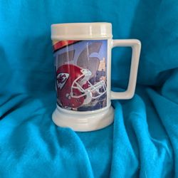 #5 vintage 1995 NFL Kansas City Chiefs Tankard Stein Mug
