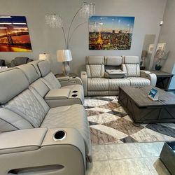 Couches with Recliners / Easy Clean / Comfortable - Same Day Delivery - No Credit Needed