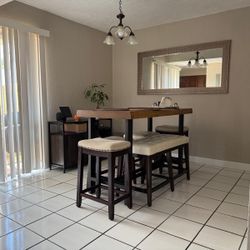 Dining Table & Mirror