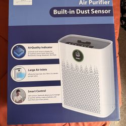 Ecoself HAP-603 Air Purifier True HEPA Dust Sensor Smart Control White