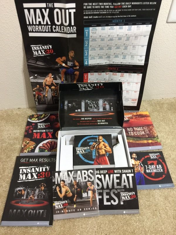 INSANITY MAX 30 13 DVD SET.