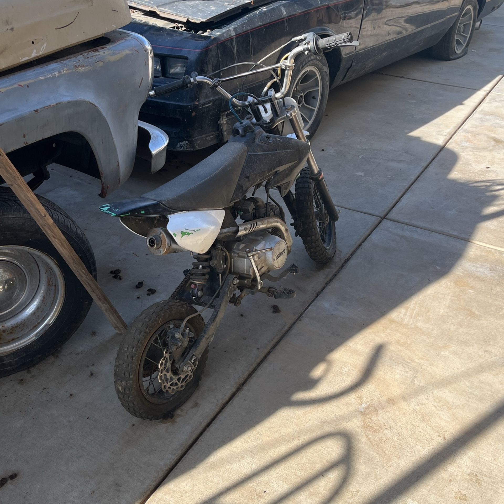 SSR Black And Silver Mini Motorbike