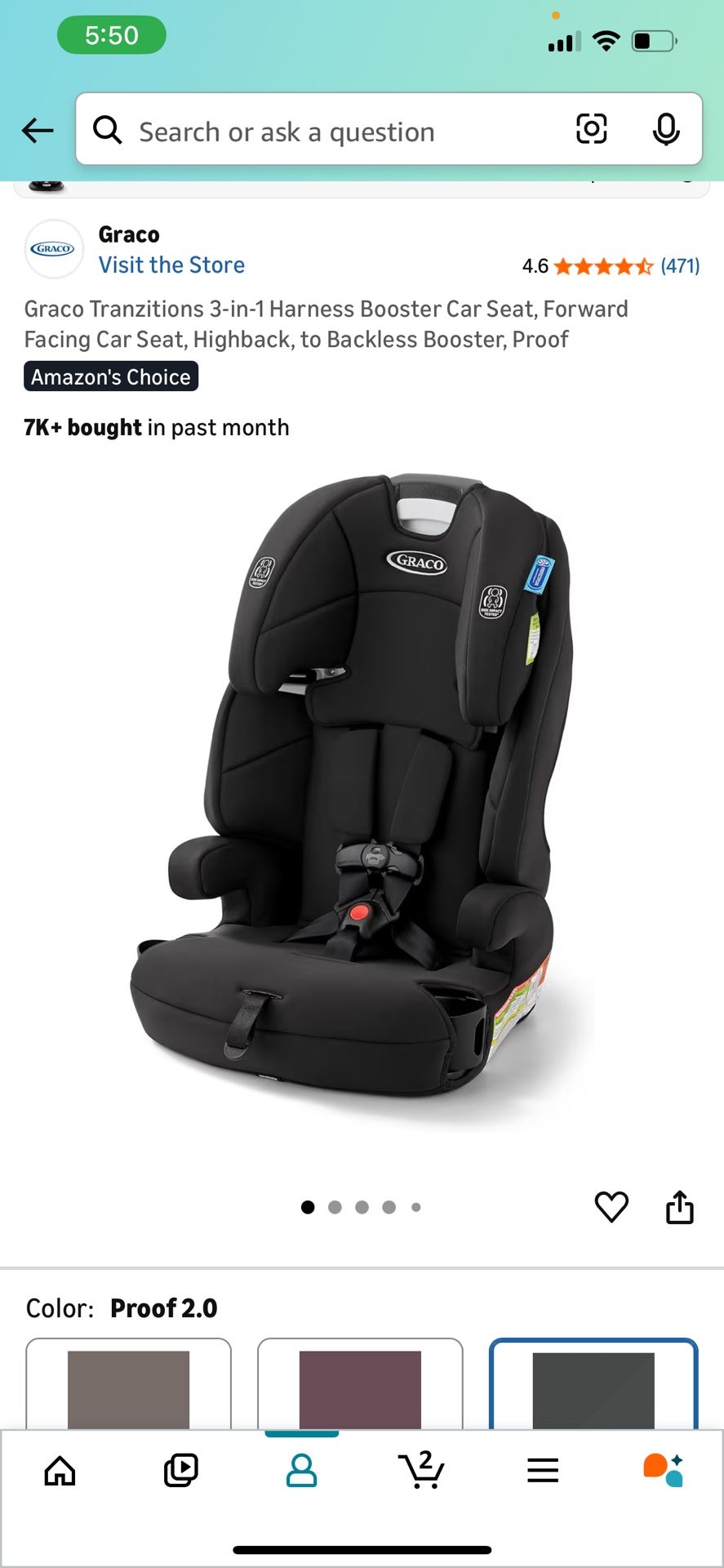 Graco 3 in 1 cart seat