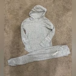 Girls Justice Soft Grey/Silver Jogger Outfit Size 10