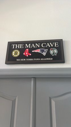 Boston Sports Man Cave Wall Sign