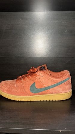 Nike SB Dunk Low Pro Burnt Sunrise Orange Suede Gum HF3704-800 Size 11 Mens