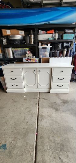 White dresser