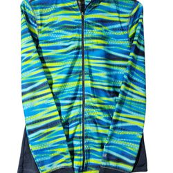 Avia XL(14-16) Kids Blue & Green Roped Zip Up Sweater