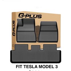 Floor Mats Liners All Weather Fit Tesla Model 3 