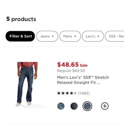 LEVI'S 559 JEANS...... CHECK OUT MY PAGE FOR MORE ITEMS