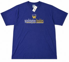 Washington Huskies Embroidered T-Shirt (XXL) – Brand New with Tags
