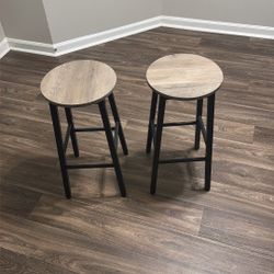Set of 2 Modern Bar Stools 