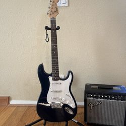 Squier Strat (New Strings) W/ Fender Amp