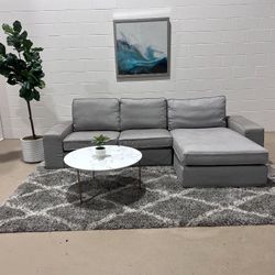Gray Fabric Sectional sofa/couch 🚛 Delivery Available