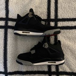 Jordan 4 Black Canvas Size 7.5