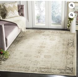 BRAND NEW - 6' x 6' - SAFAVIEH Vintage Jaxon Bordered Swuare Area Rug - Stone