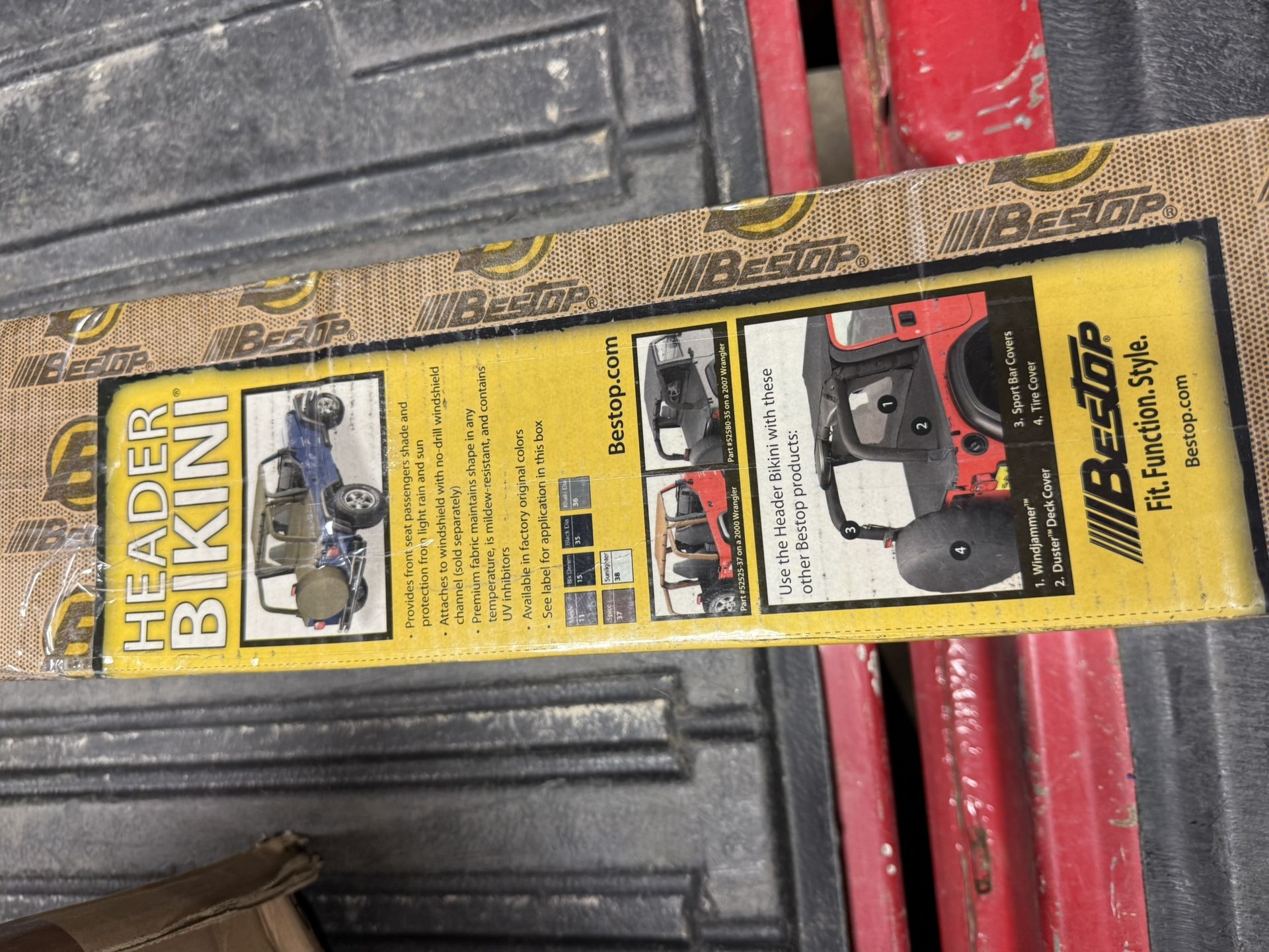 Bestop (contact info removed) Header Safari Bikini Top in Black Diamond for 04-06 Jeep Wrangler TJ Unlimited