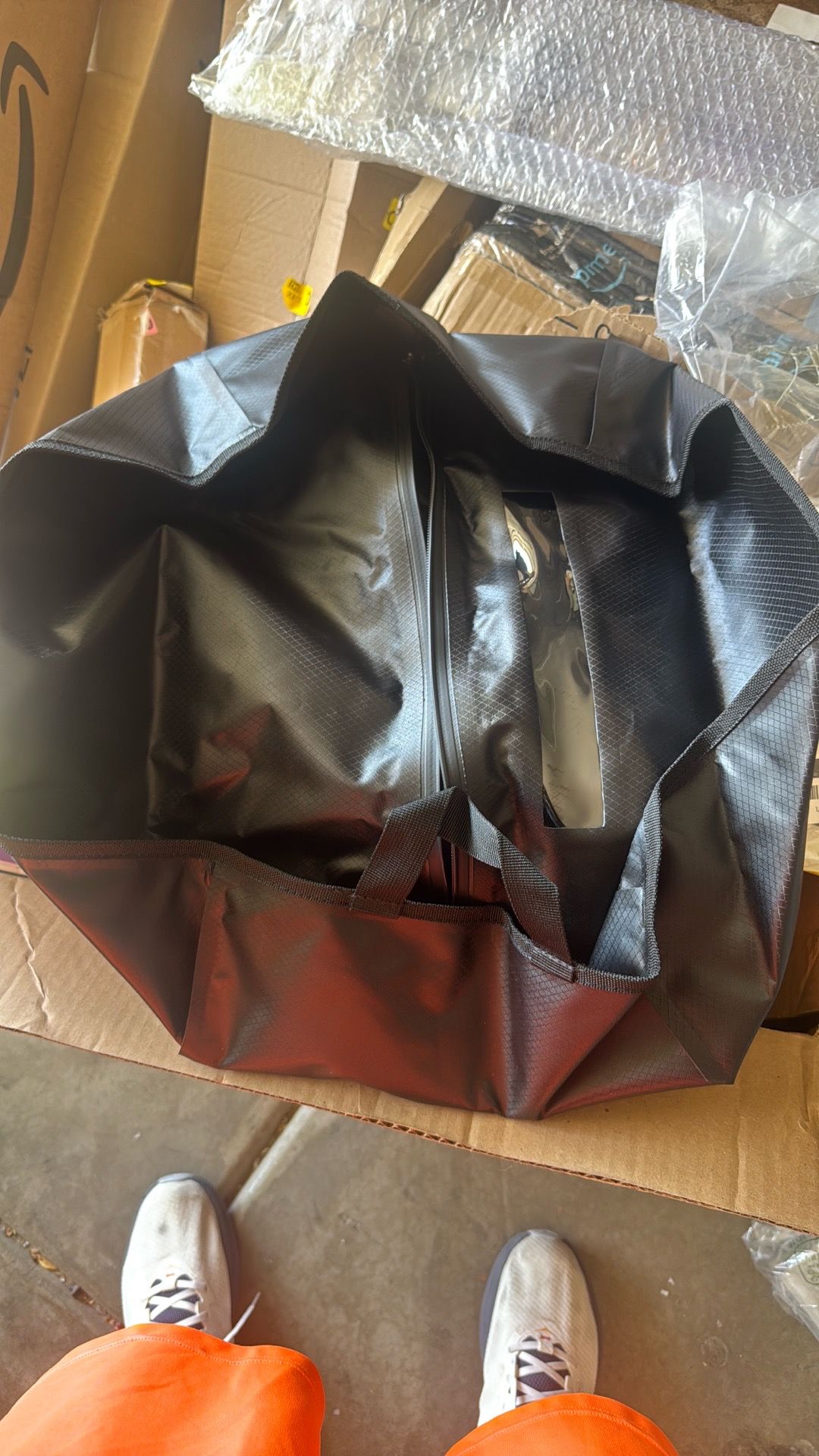 Vinyl vacuum bag