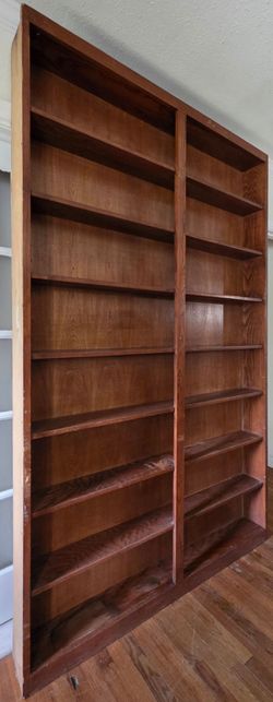 Ceiling Height Narrow Wooden Shelving