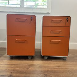 2-Drawer File Cabinet, Rolling