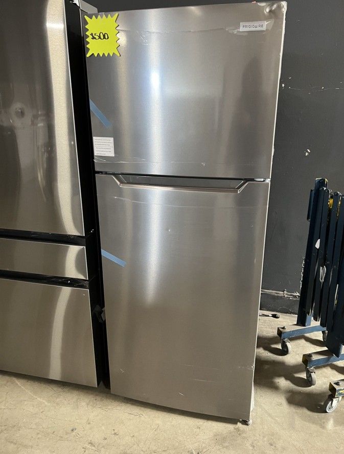 Frigidaire Stainless Steel Top Freezer Refrigerator PJ