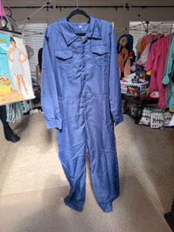 Micheal Myers Large Adult Halloween Costume Blue Jumpsuit