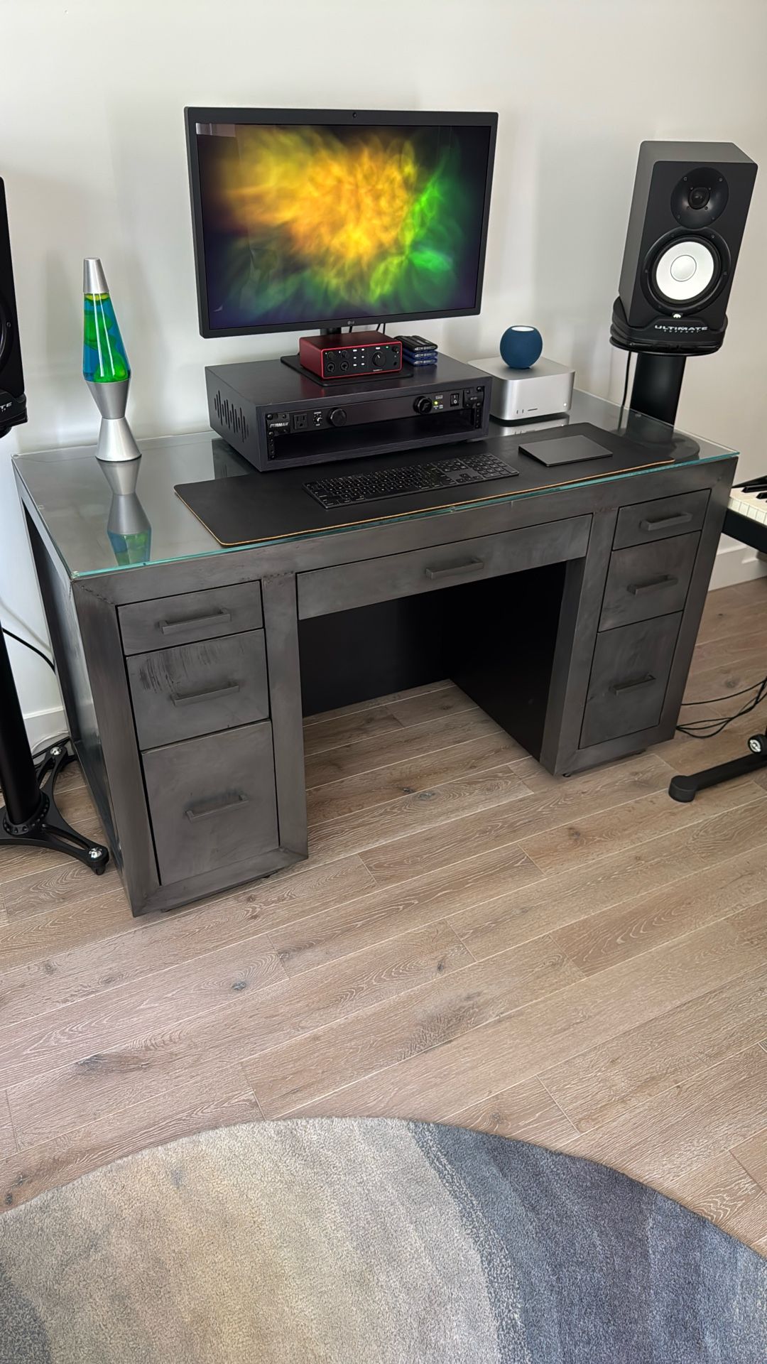 Restoration Hardware La Salle Metal-Wrapped Desk