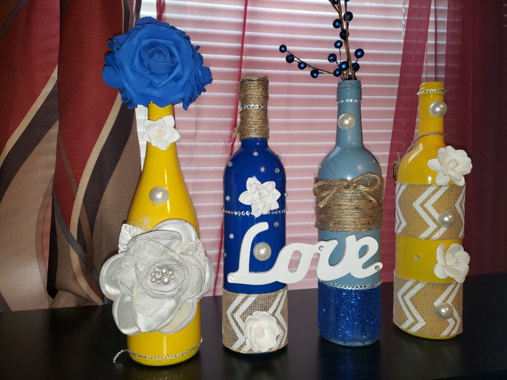 Wine bottle decor