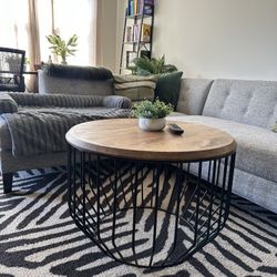 Wooden/iron Coffee Table