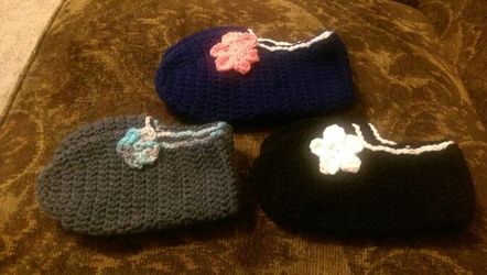 Crochet Footie Slippers