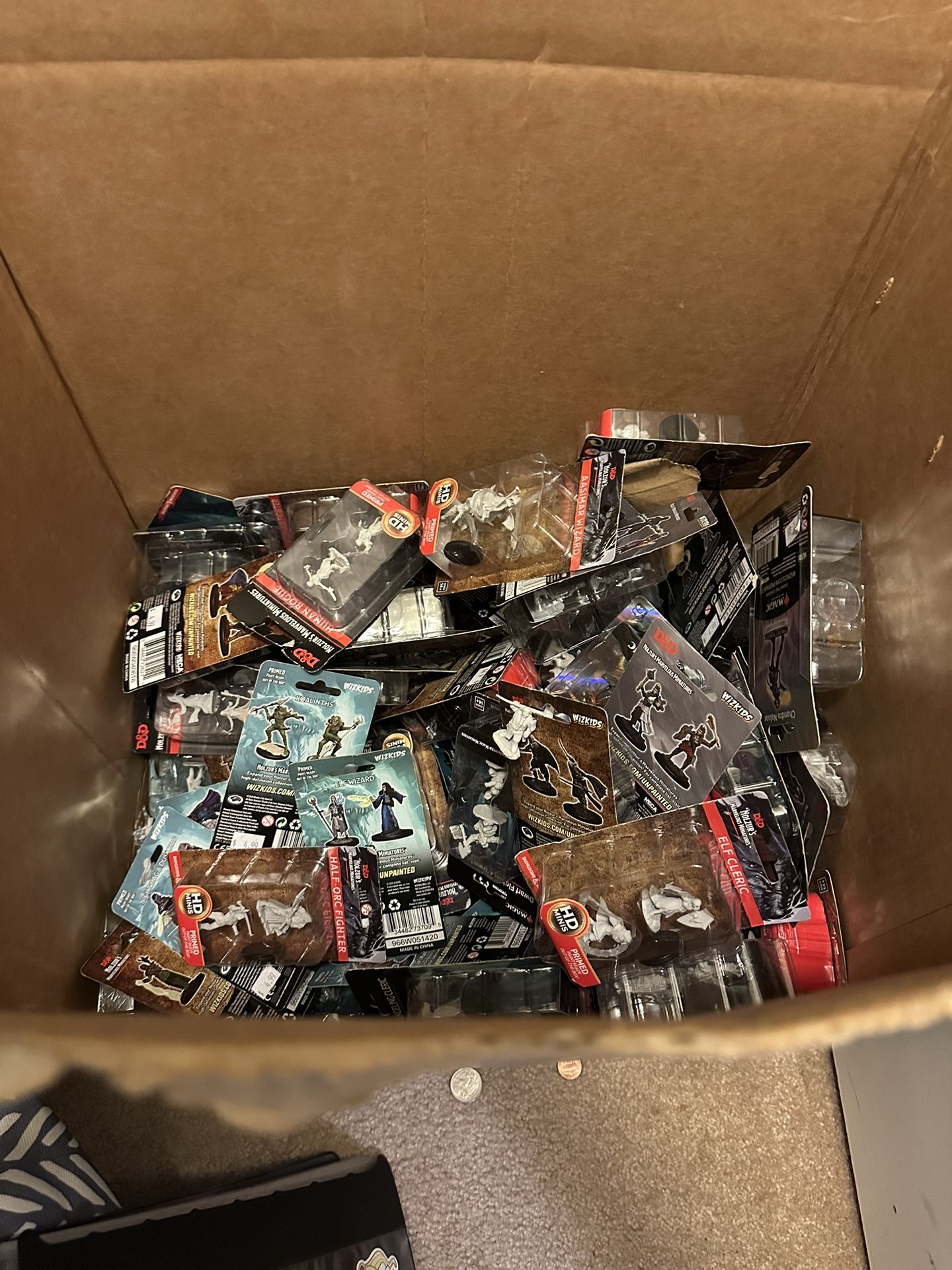 Box Of Various D&D Minis 