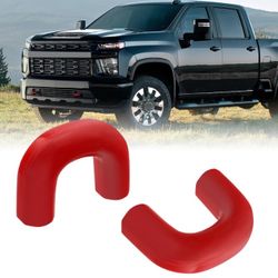 TECHPICCO Tow Hook Covers For Silverado 2500/3500 HD 2020-2026, Hitch Cover Front Tow Hooks Compatible With Chevrolet Silverado 2500/3-2026 Ac