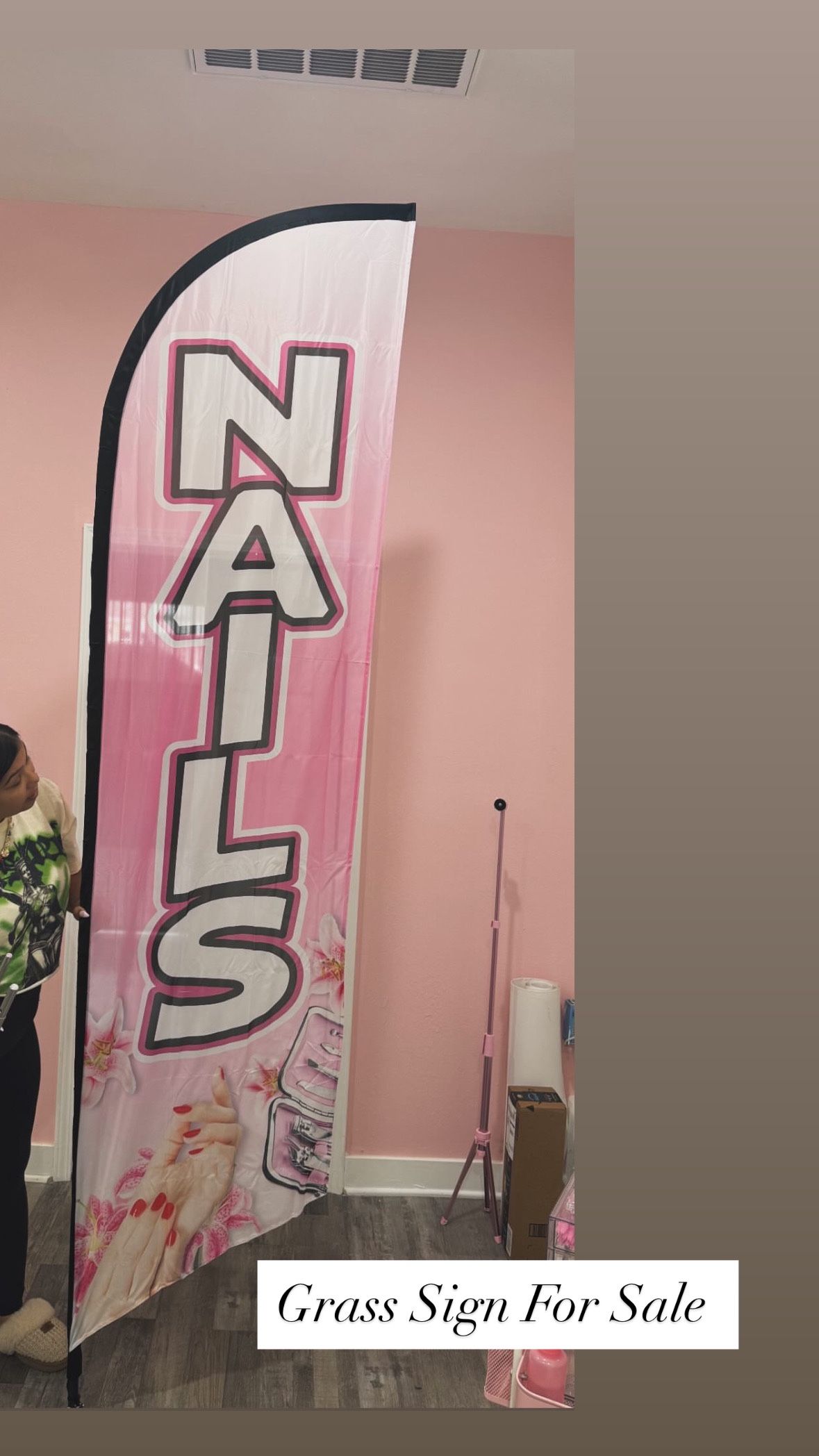 Nails Sign For Sale 