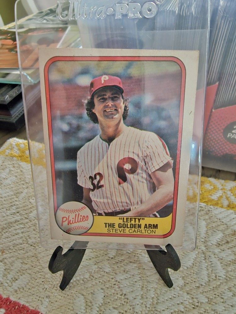 Philadelphia Phillies Steve Carlton Tug McGraw 1981 Fleer Baseball Cards