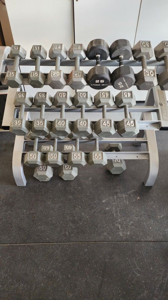 Dumbbell IRON set W Rack