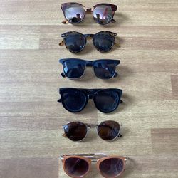 Six Pairs Of Sunglasses