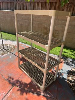 Plastic shelves
