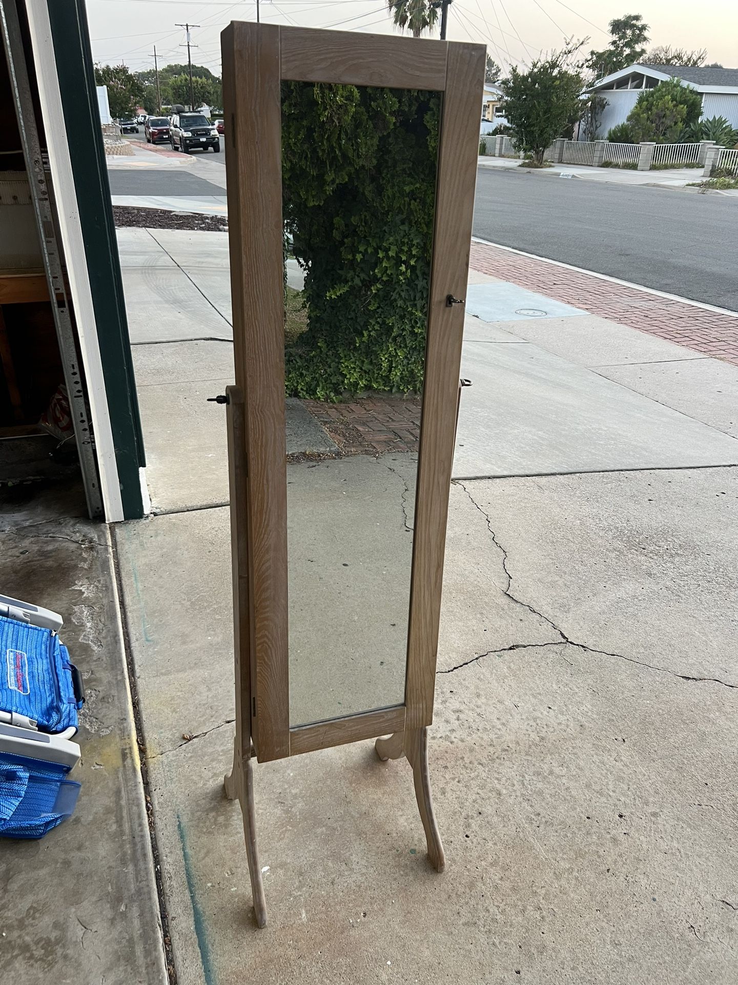 Mirror And Jewelry Cabinet