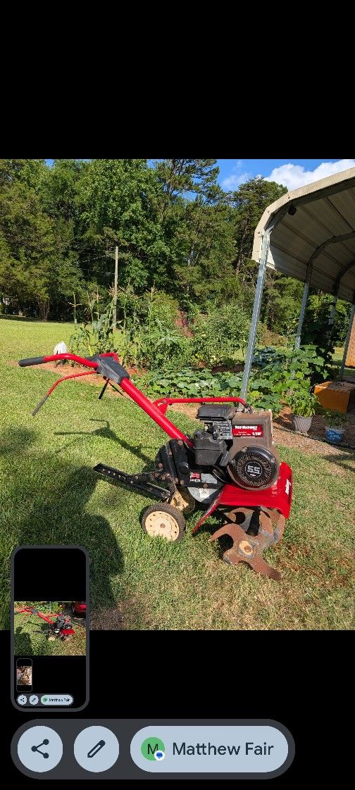 Yard Machines Tiller