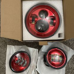 LED Headlight And Passing Lights