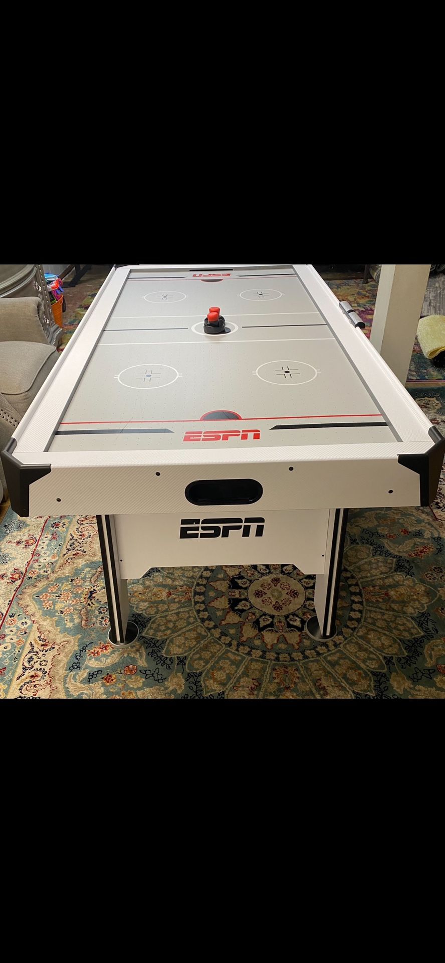 ESPN 72" Air Hockey Arcade Table with Table Tennis Conversion Surface