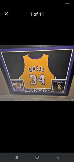 Shaquille O'Neal Signed Custom Framed Jersey Display (Beckett)