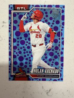 2026 Topps Series 1 - Nolan Arenado #193 Holiday Polka Dots Purple/Blue SP