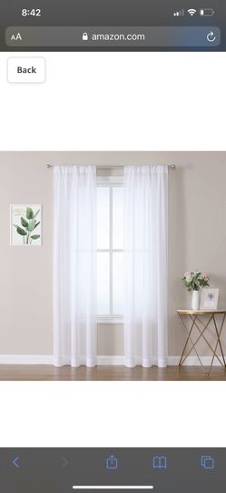 Curtain White Sheer