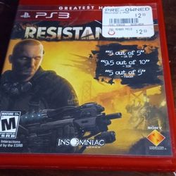 Resistance 2 PS3 Replacement Video Game Case 