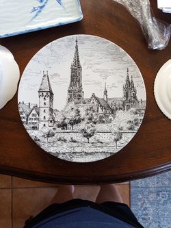 Germany Castle Plate Black N White 1377