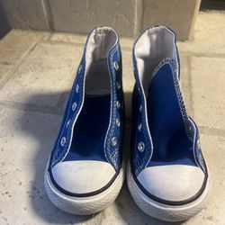 Blue Converse,Size 7 Infant 