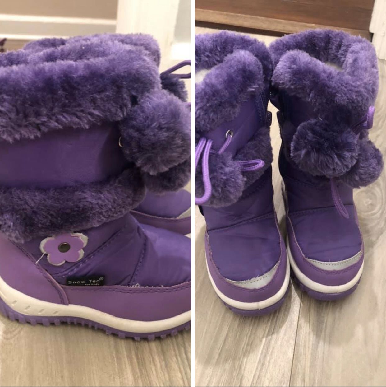 Toddler size 7 snow boots
